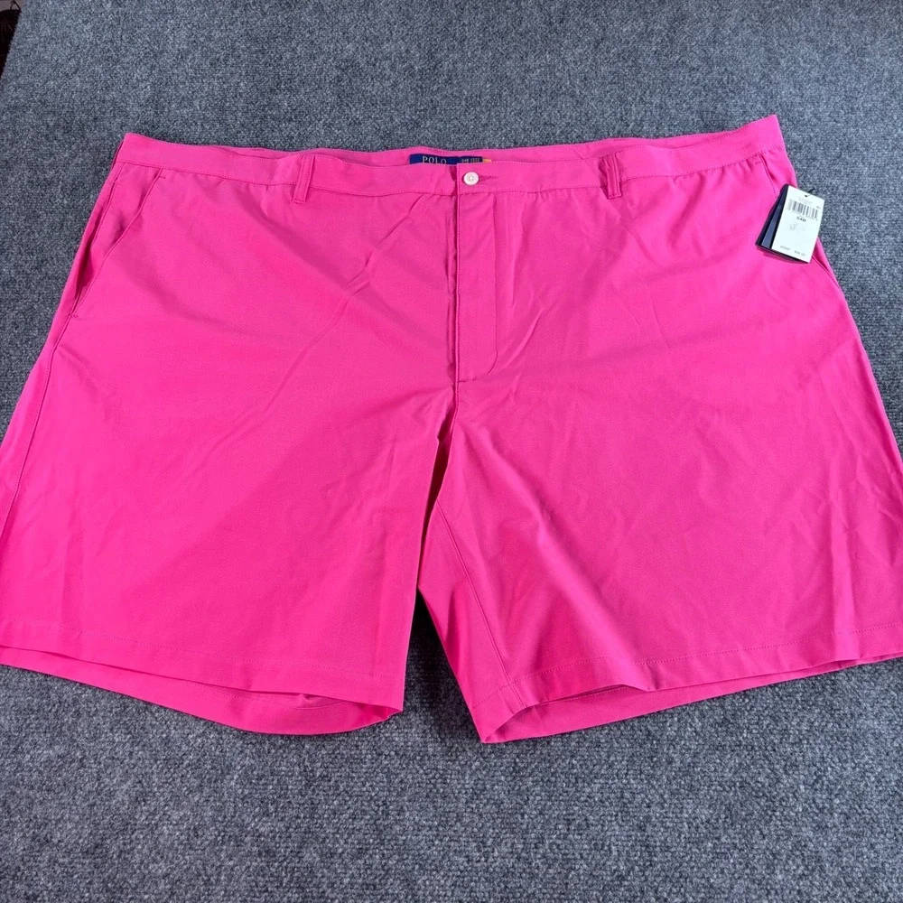 Polo Ralph Lauren Golf Shorts Men 54B Pink Performance Stretch NWT New